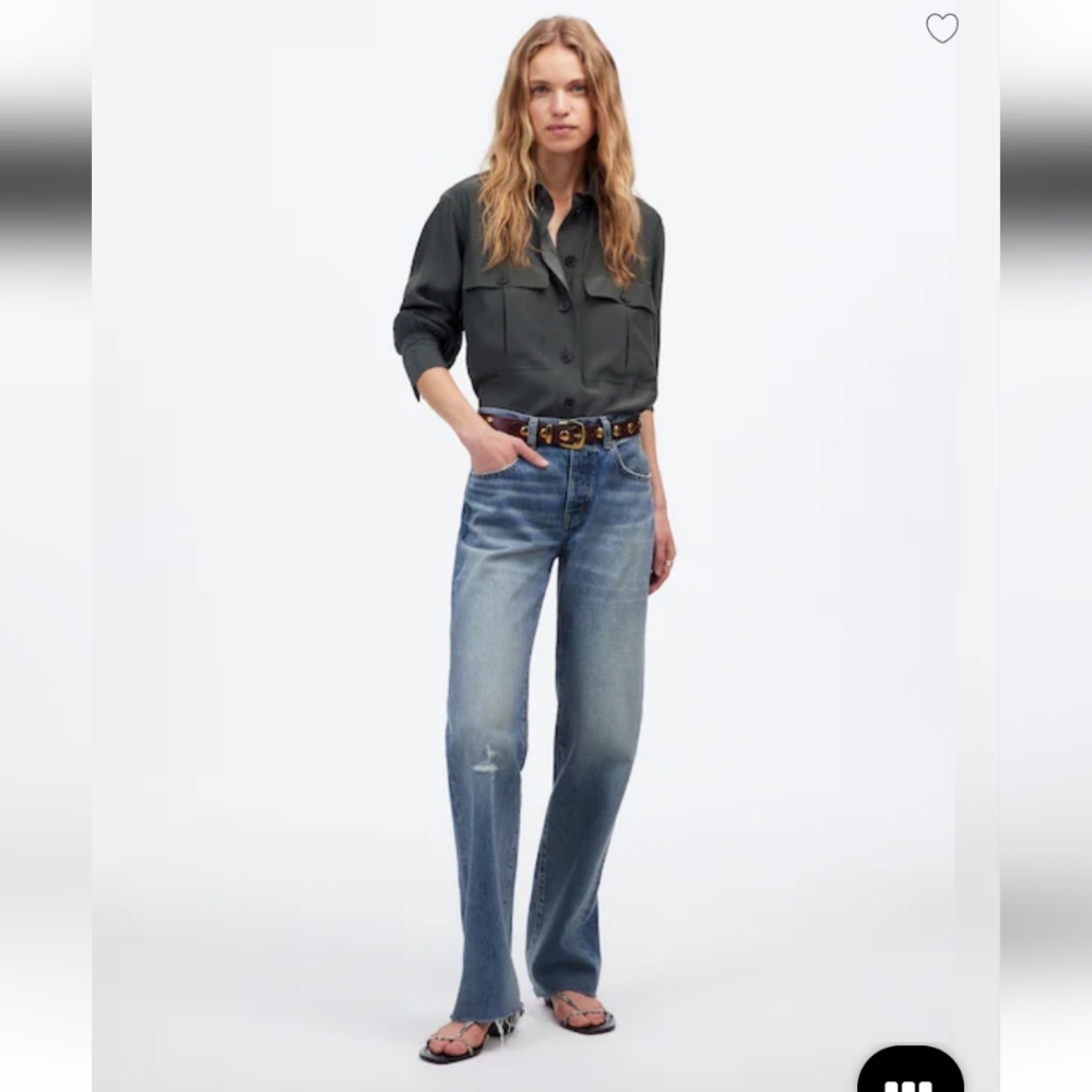 Madewell The Petite Dean Easy Straight Jean NU266 Size 29 NWT